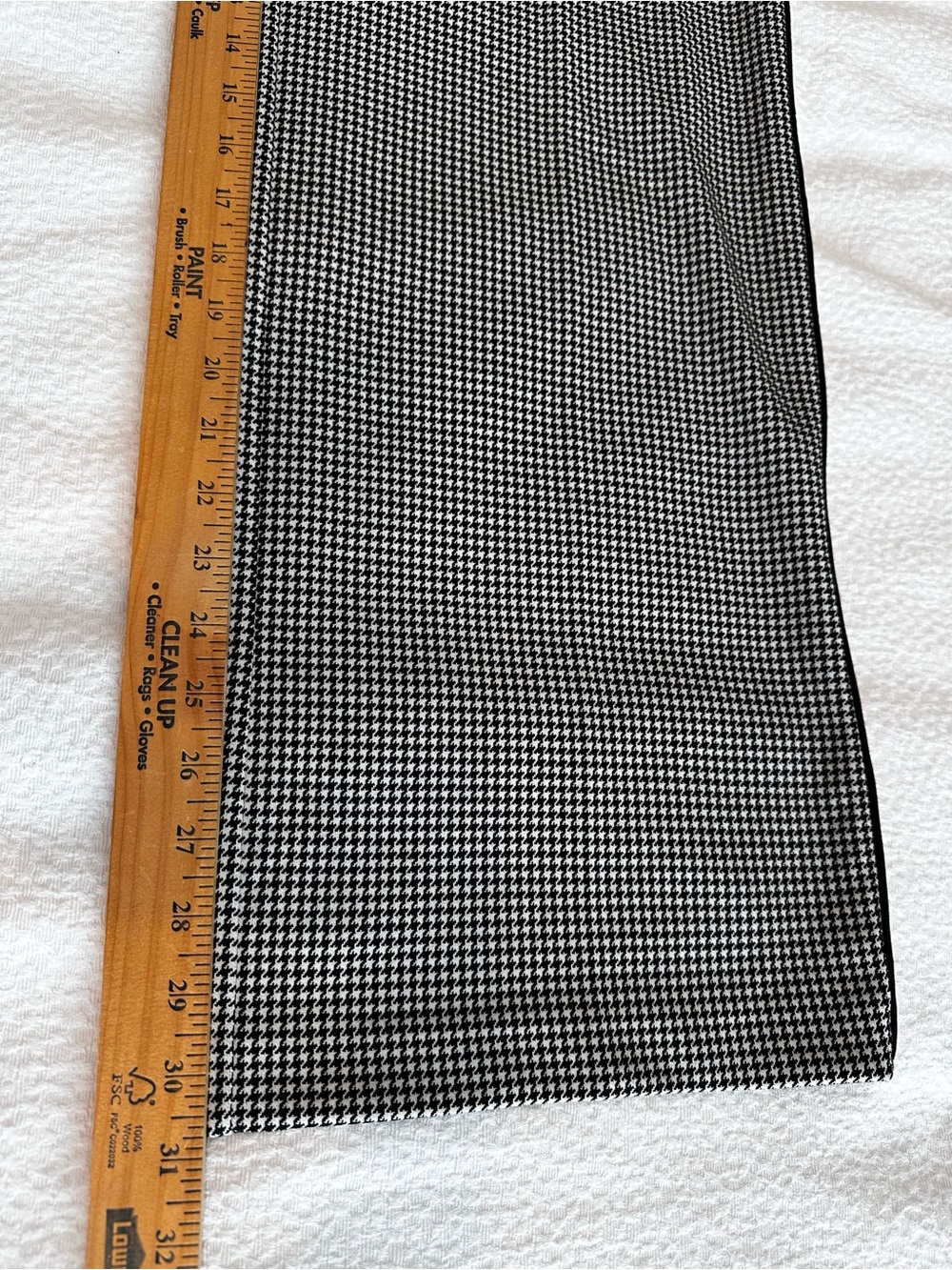 Black & White Houndstooth Wide Leg Trousers by Maison d’ Amelie - Picture 11 of 15
